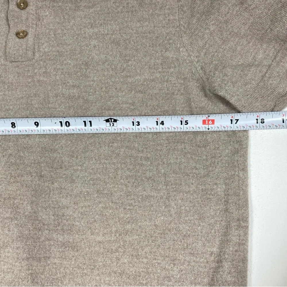 Christian Lacroix Shirt Sweater Men’s Beige Size M Extra fino Merino Wool - Picture 7 of 16